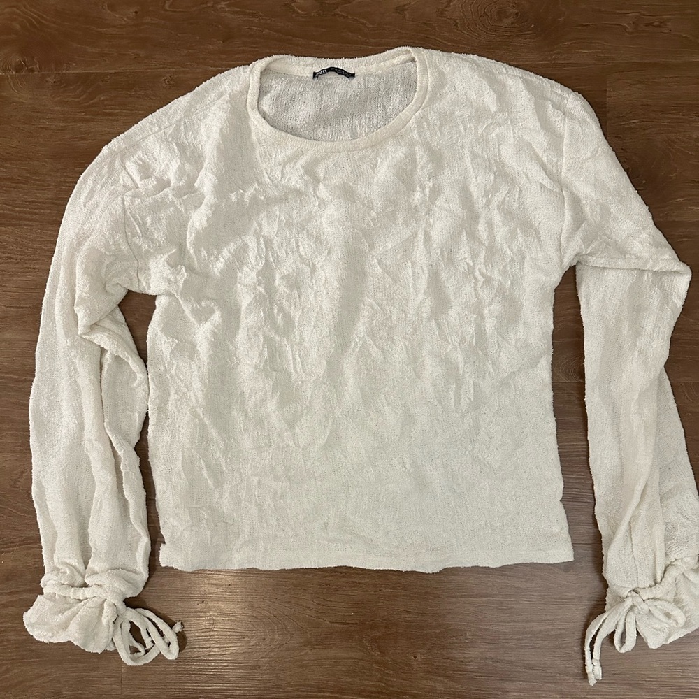 Cream Zara Top Size M